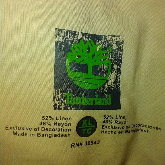 Timberland Checkered Button Down Short Sleeve Shirt Men's sz XL. - Picture 4 of 4